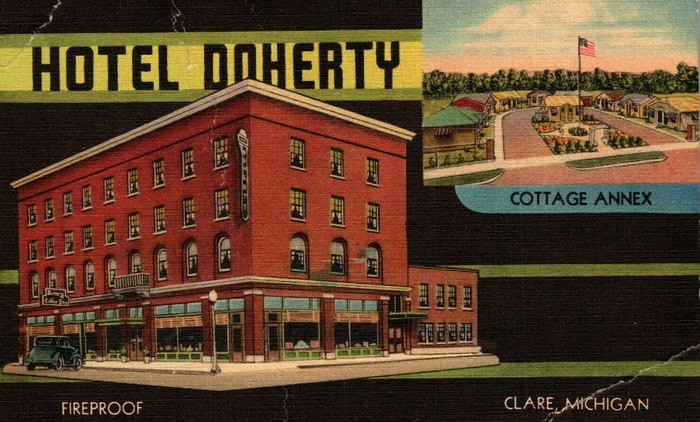 Doherty Hotel - Old Postcard View (newer photo)